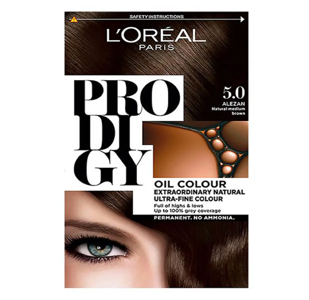 L'Oreal Paris Prodigy Hair Coloring Chestnut Light Brown 5.0 - view 1