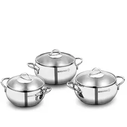 Korkmaz Stainless steal set 6 pcs