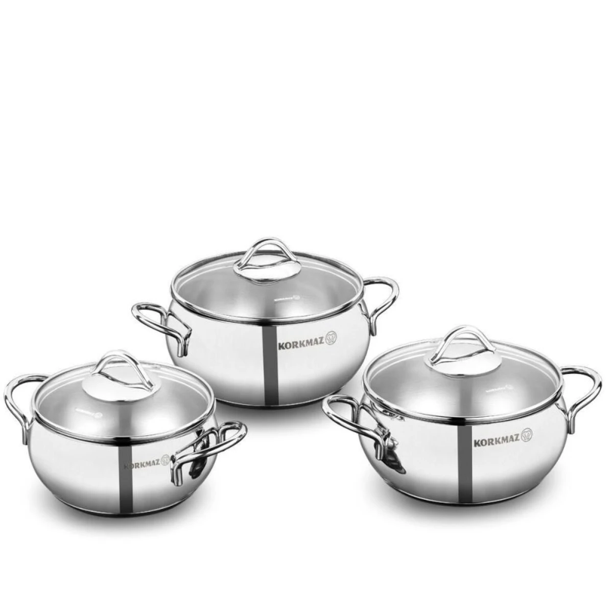 Korkmaz Stainless steal set 6 pcs
