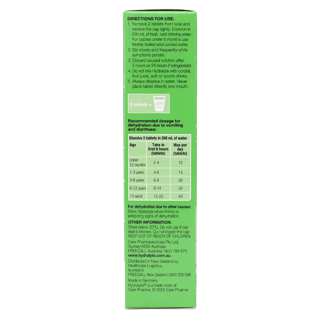 Hydralyte Pineapple Breeze Flavoured Effervescent Electrolyte 20 Tablets - view 4