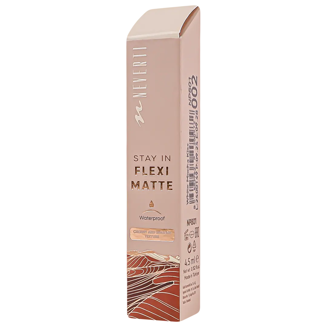 Neverti Liquid Matte Lipstick White Mocha Kiss 002 - view 3