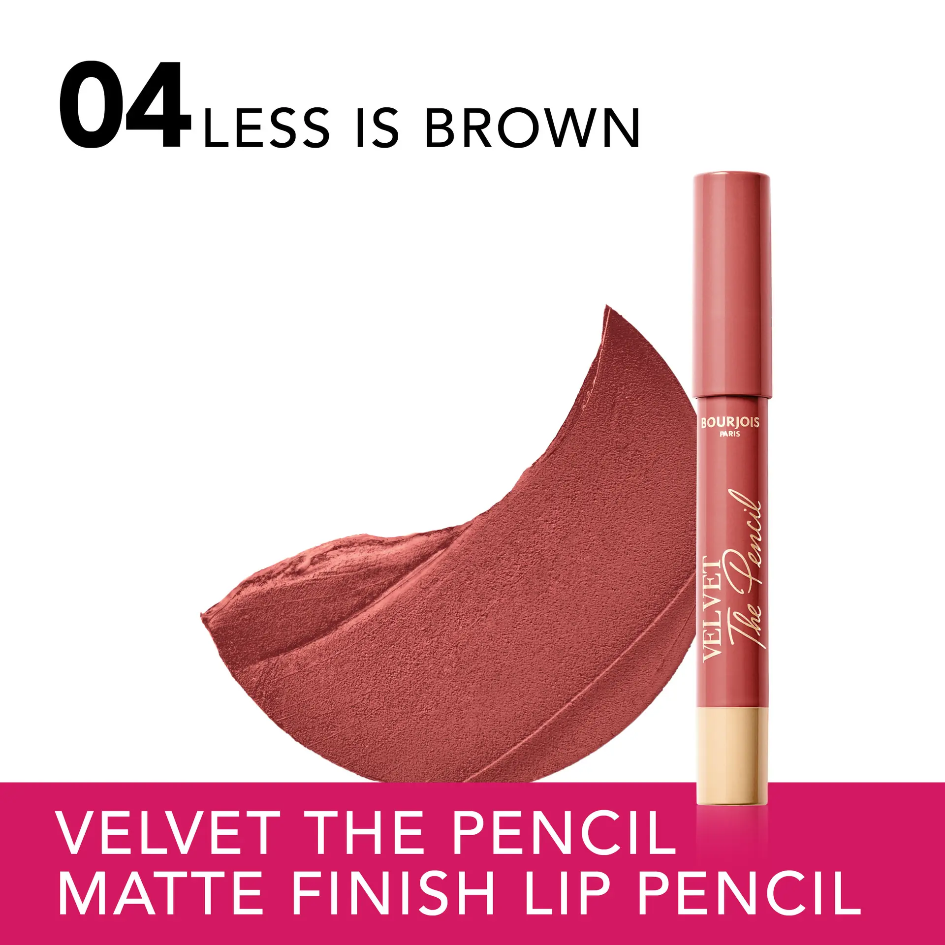 Bourjois Velvet the Pencil 04 Less Is Brown - view 5