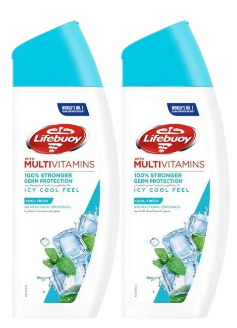 Lifebuoy Antibacterial Body Wash Cool Fresh 300MlX2 30% Off - view 1