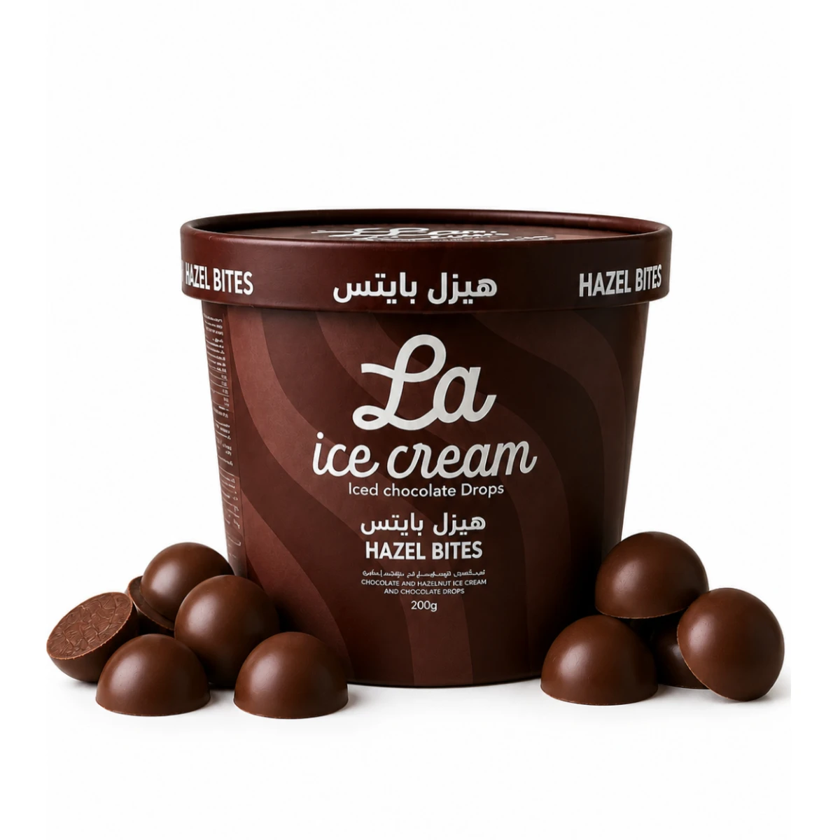La Ice Cream White Hazelnut And Kunafa Filling  200 gm