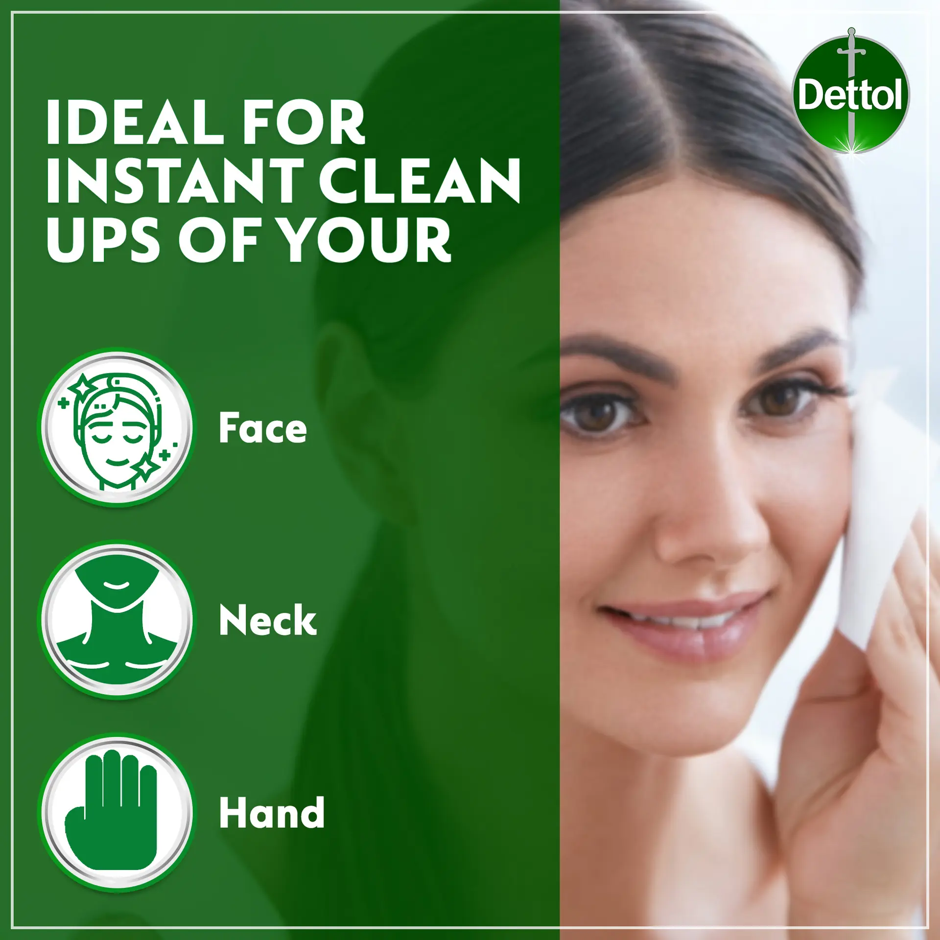 Dettol Skincare Antibacterial Skin Wipes 40 Wipes - view 4