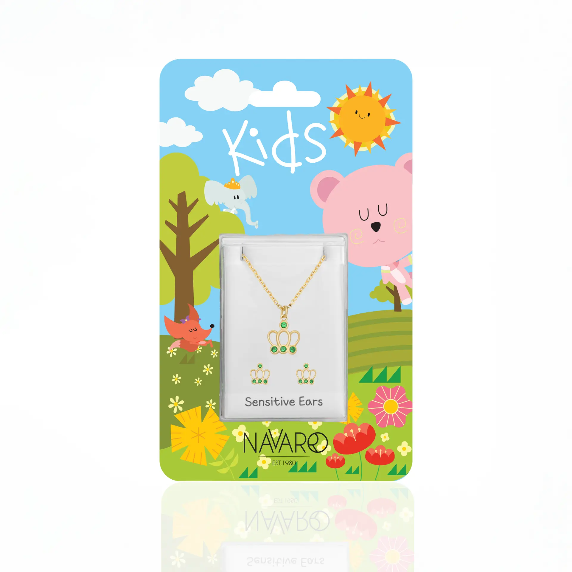 Navaro Necklace and Earrings Set Valeria Kids Medical Gold - view 2