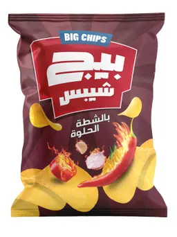  بيج شيبس شطة حلوة 100 جم