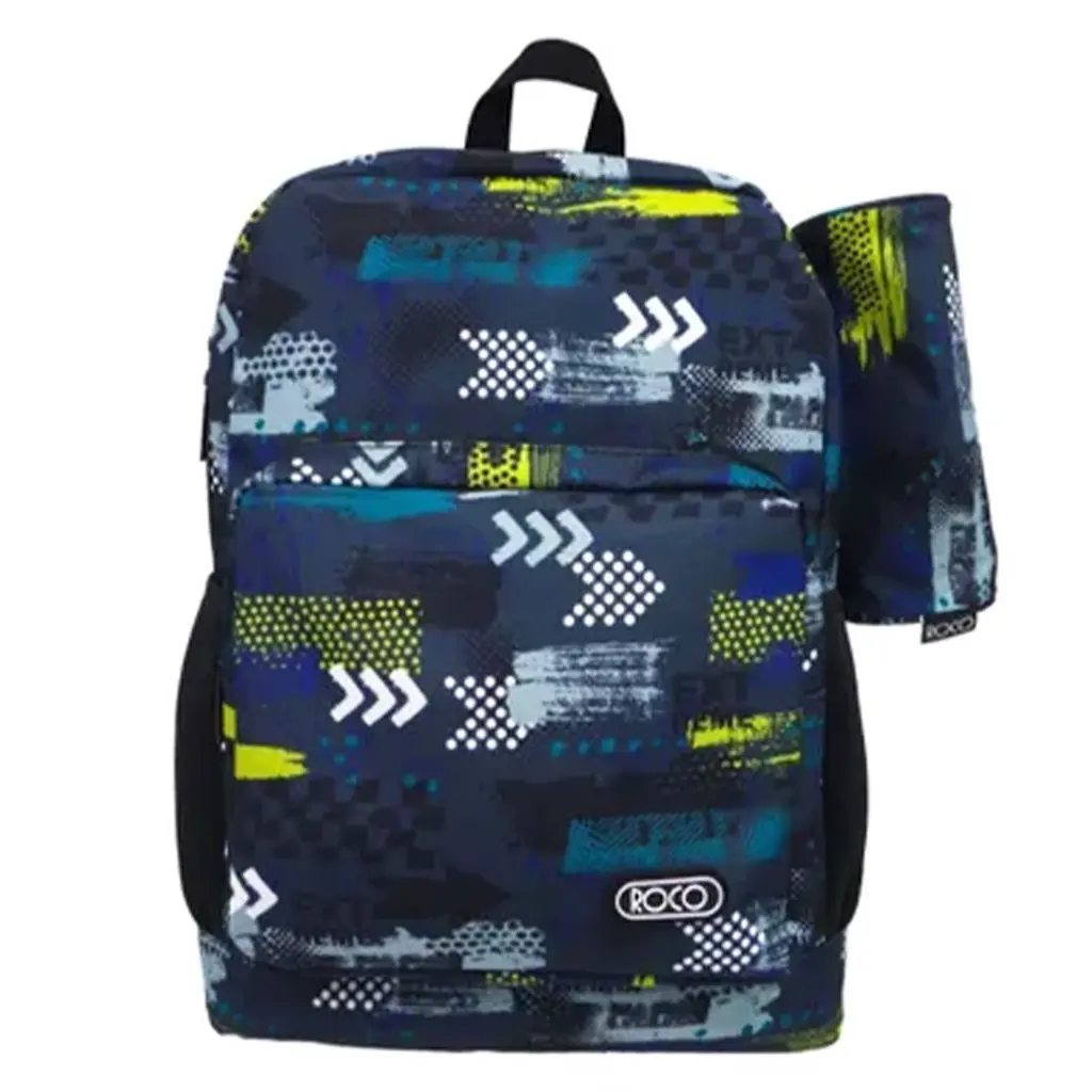 Roco Bag Backpack With Pencil Case 17 inch Abstract Scattered - view 1