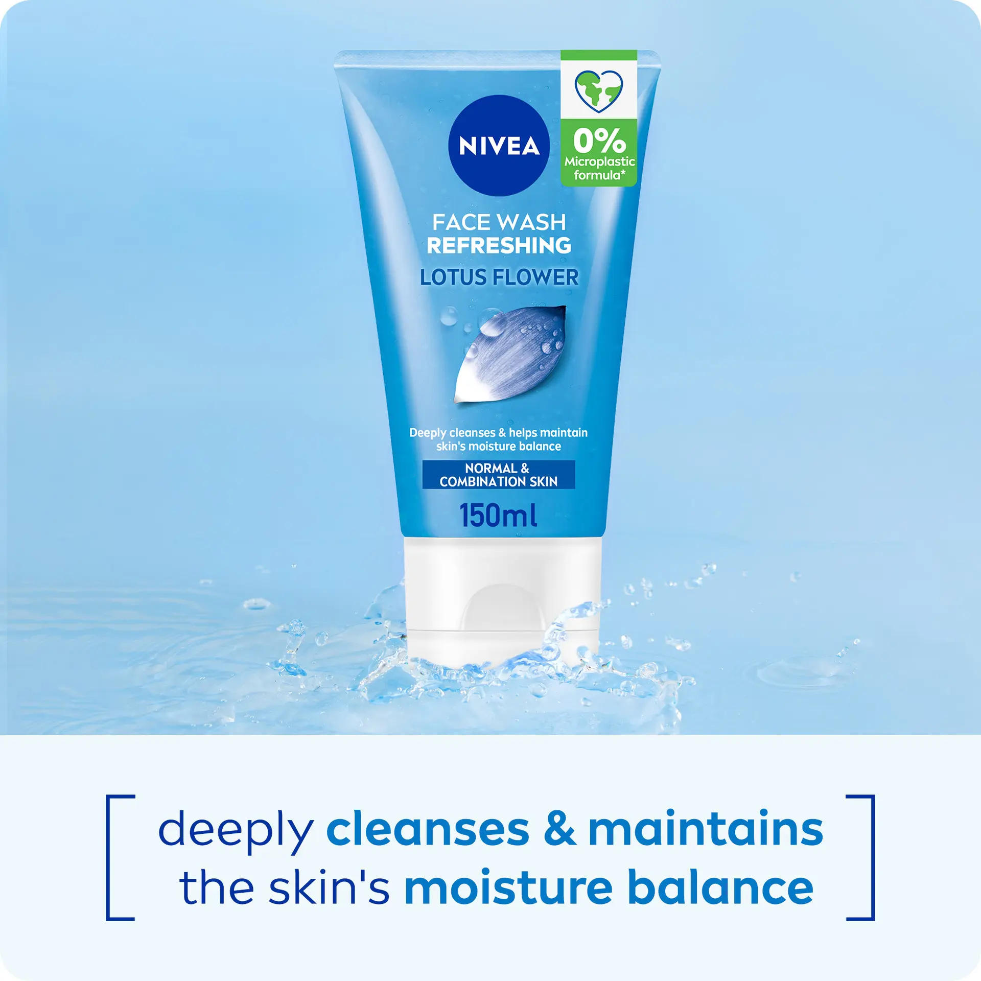Nivea Face Wash Cleanser Refreshing Cleansing 150 ml - view 5