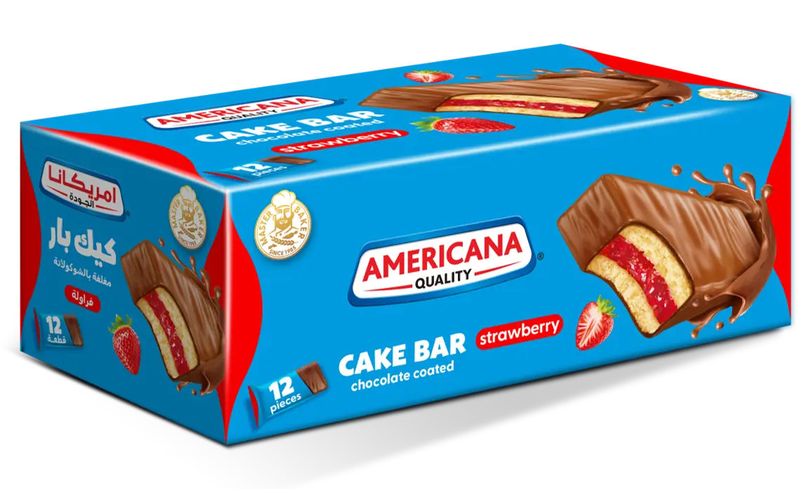 Americana Cake Bar Chocolate Coated Strawberry 12 pcs 35 gm - view 1