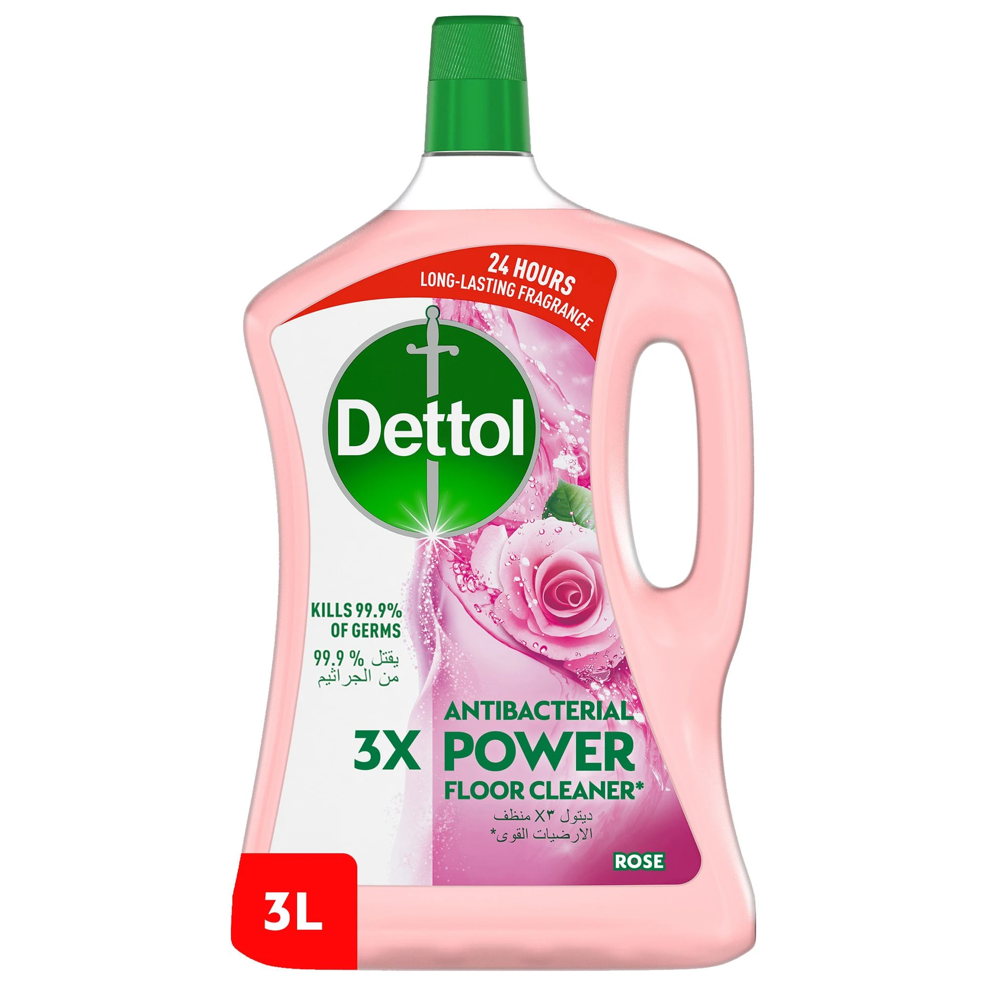 Dettol Antibacterial  Floor Cleaner Rose Fragrance 3L