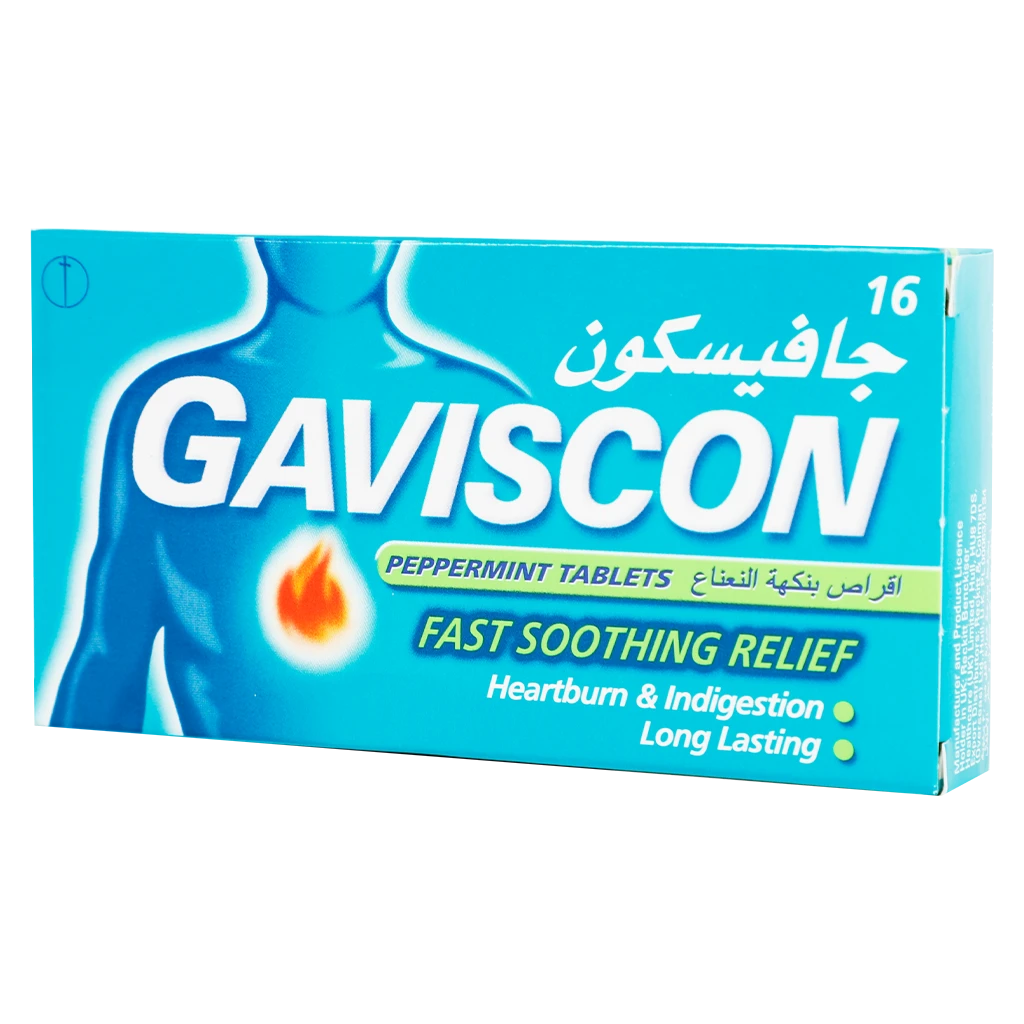 Gaviscon Peppermint Flavor Tablet 16pcs 