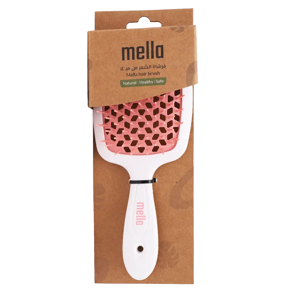 Mella Detangling Brush Pink And White - view 2