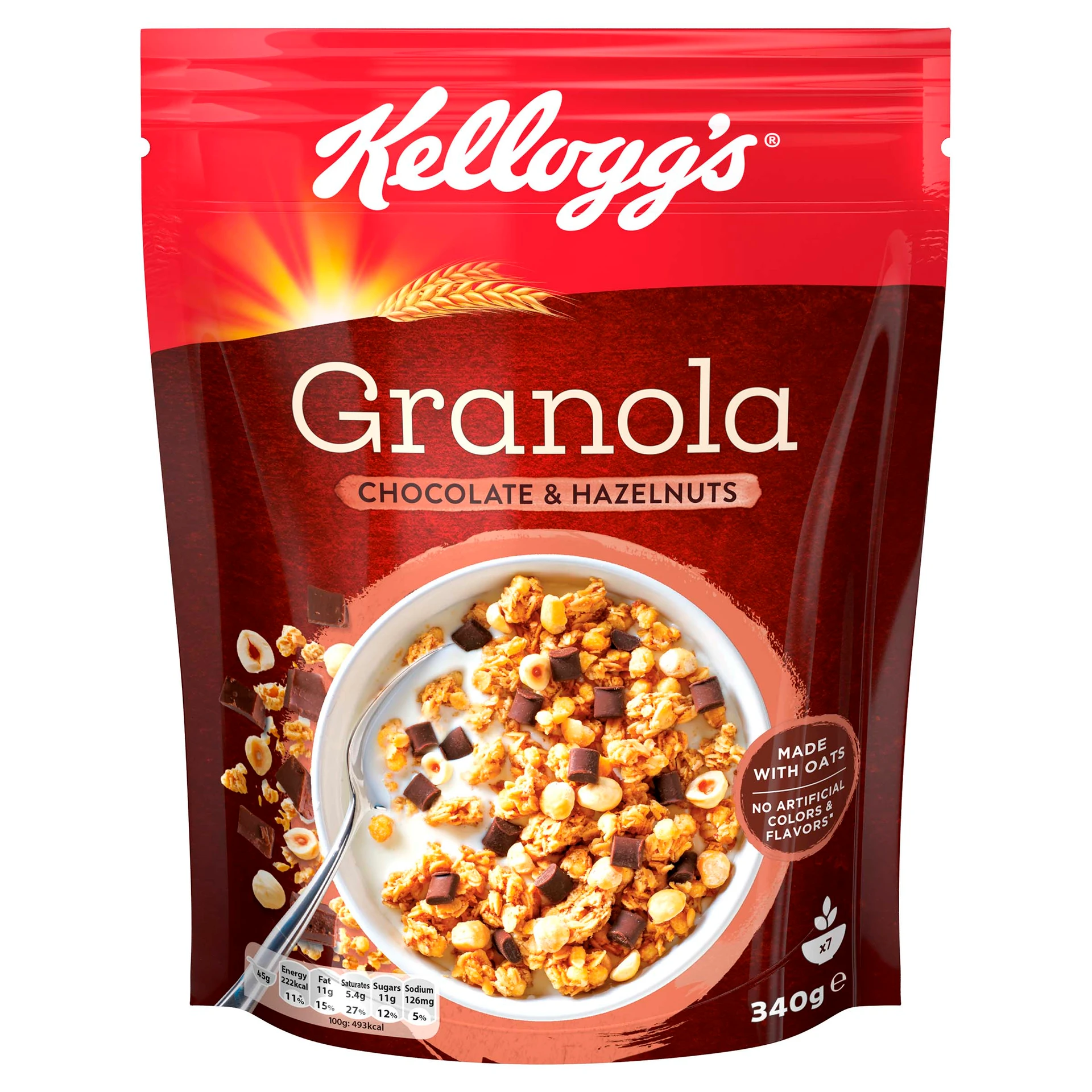 Kelloggs Granola Chocolate & Hazelnuts 340 gm