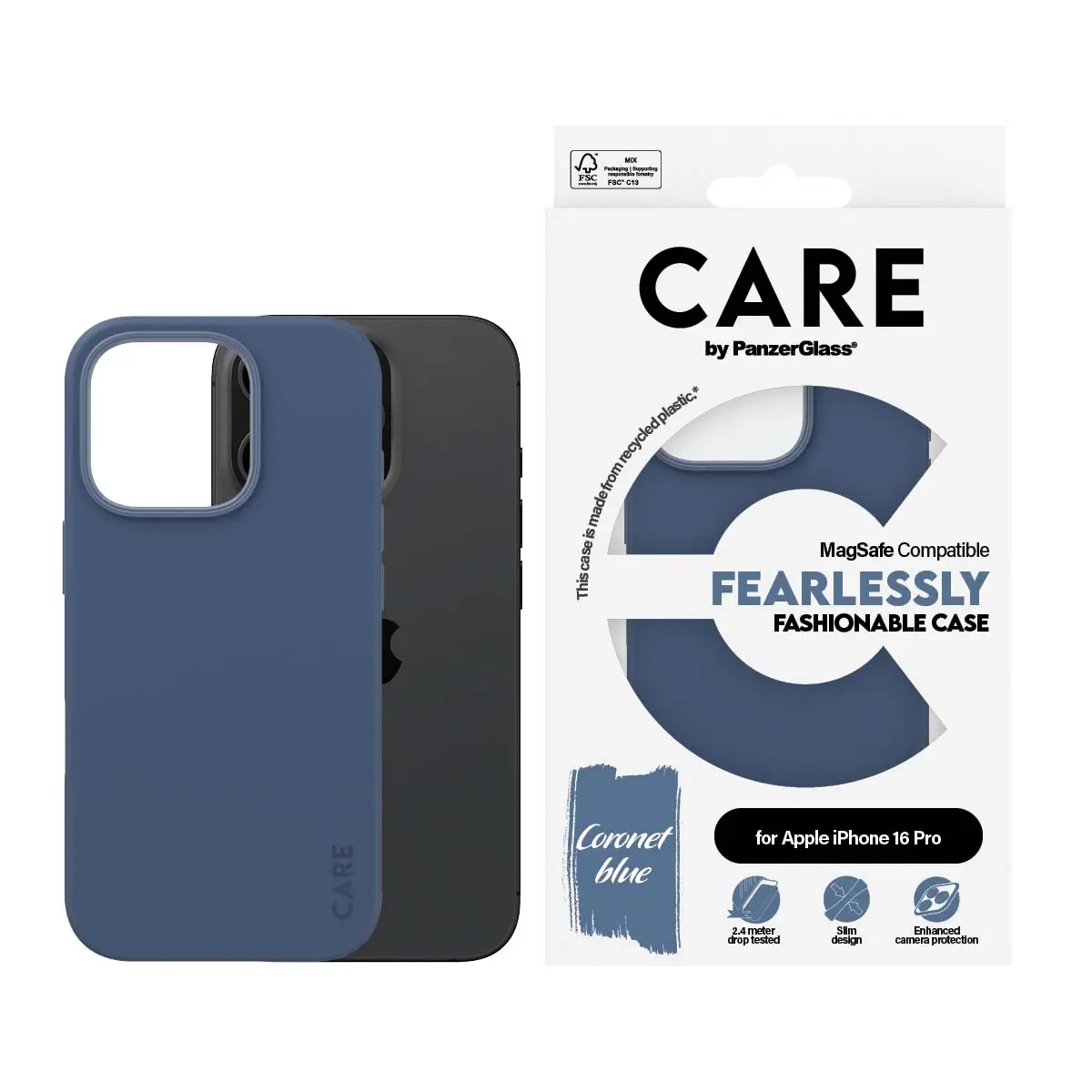 Panzerglass Fashionable Case Blue With  Magsafe Iphone 16 Pro - view 3