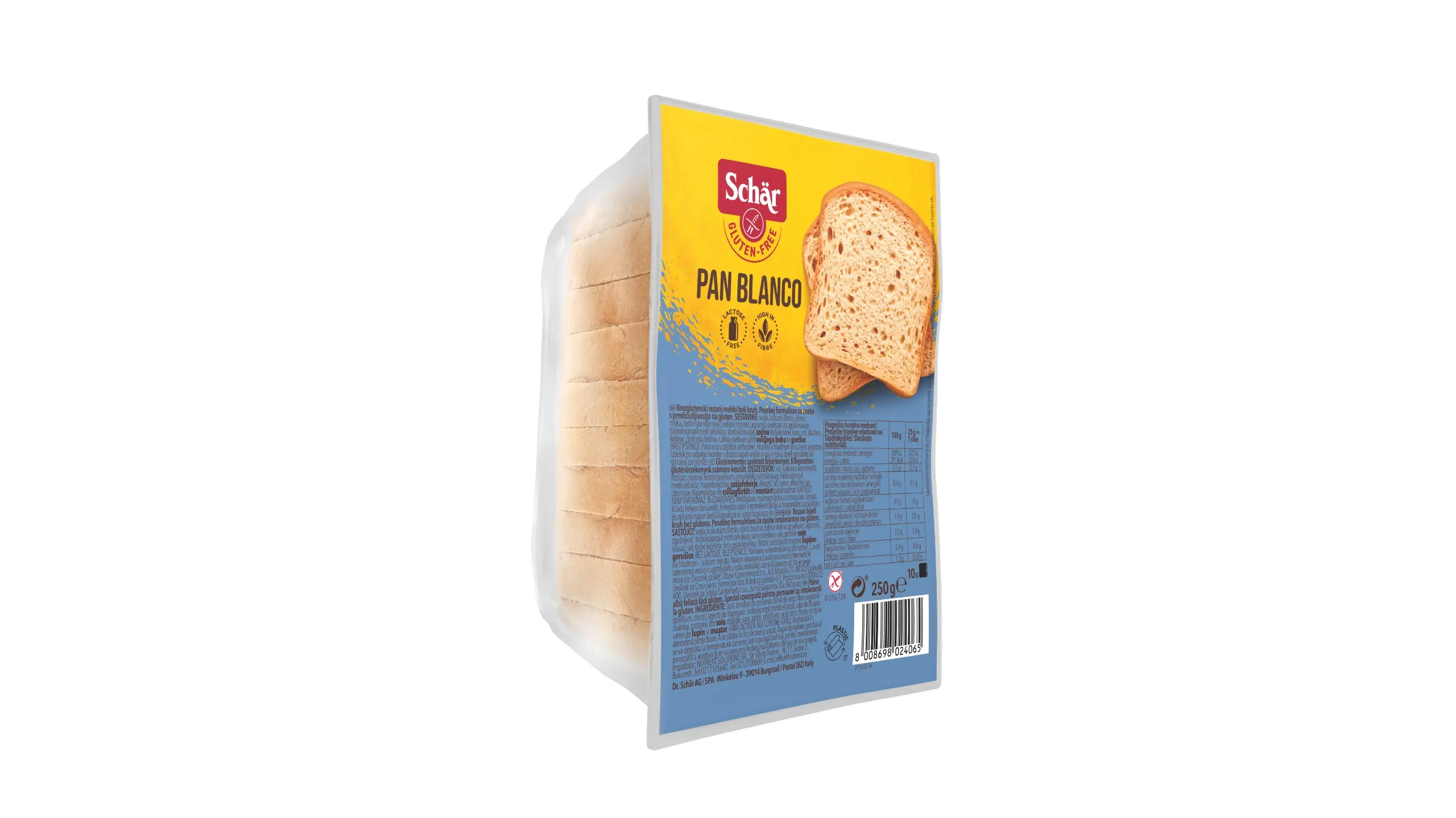 Dr Schar Pan Blanco Gluten Free 250 gm - view 3