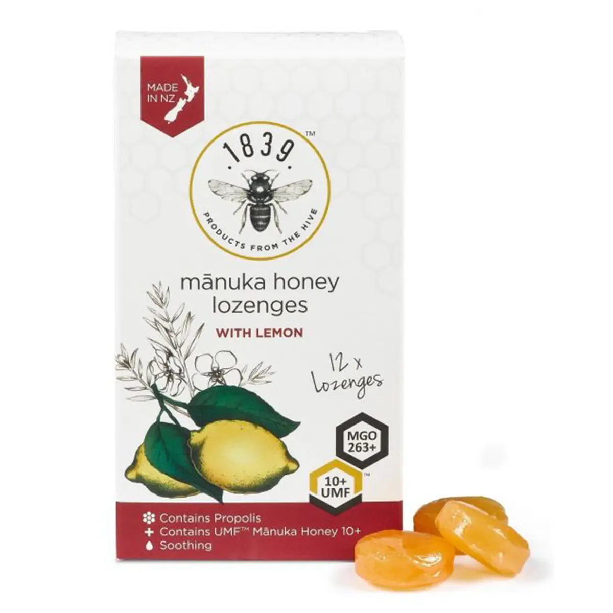 Manuka Honey Lozenges With Lemon 12 pcs - view 5
