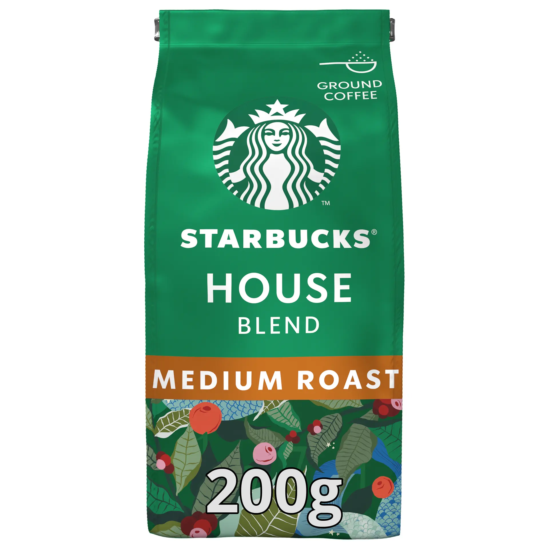 Starbucks House Blend Medium Roast Ground Coffee 200 gm - view 1