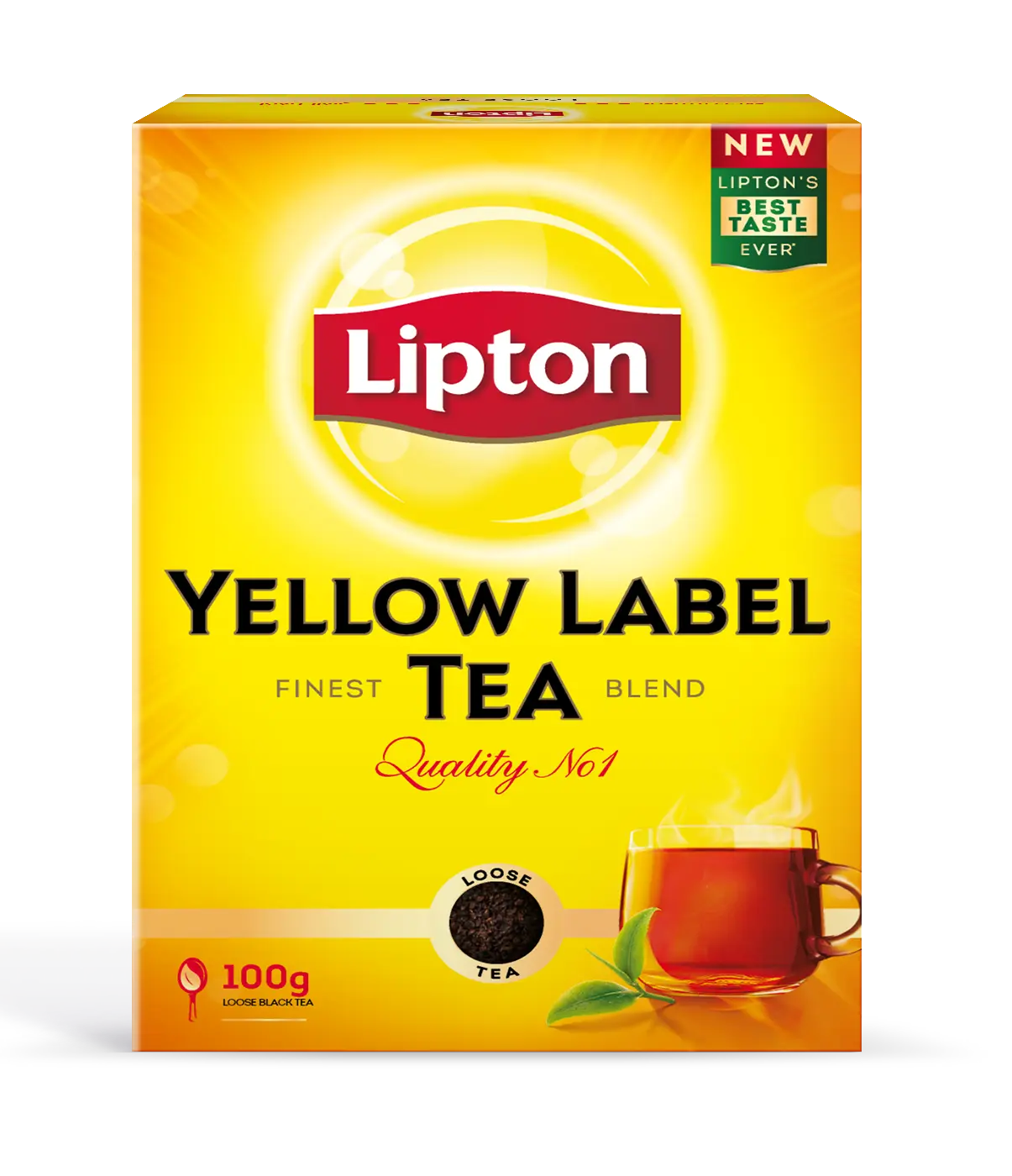 Lipton Tea Yellow Label Black Loose 100 gm - view 1