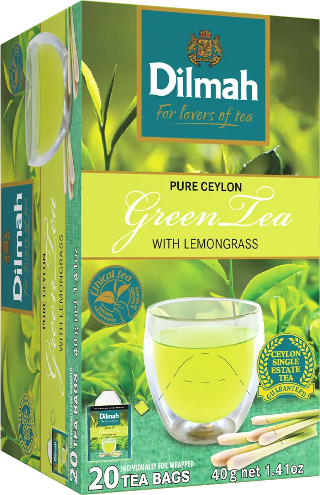Dilmah Green Tea With Lemongrass 20 Sachet - view 1