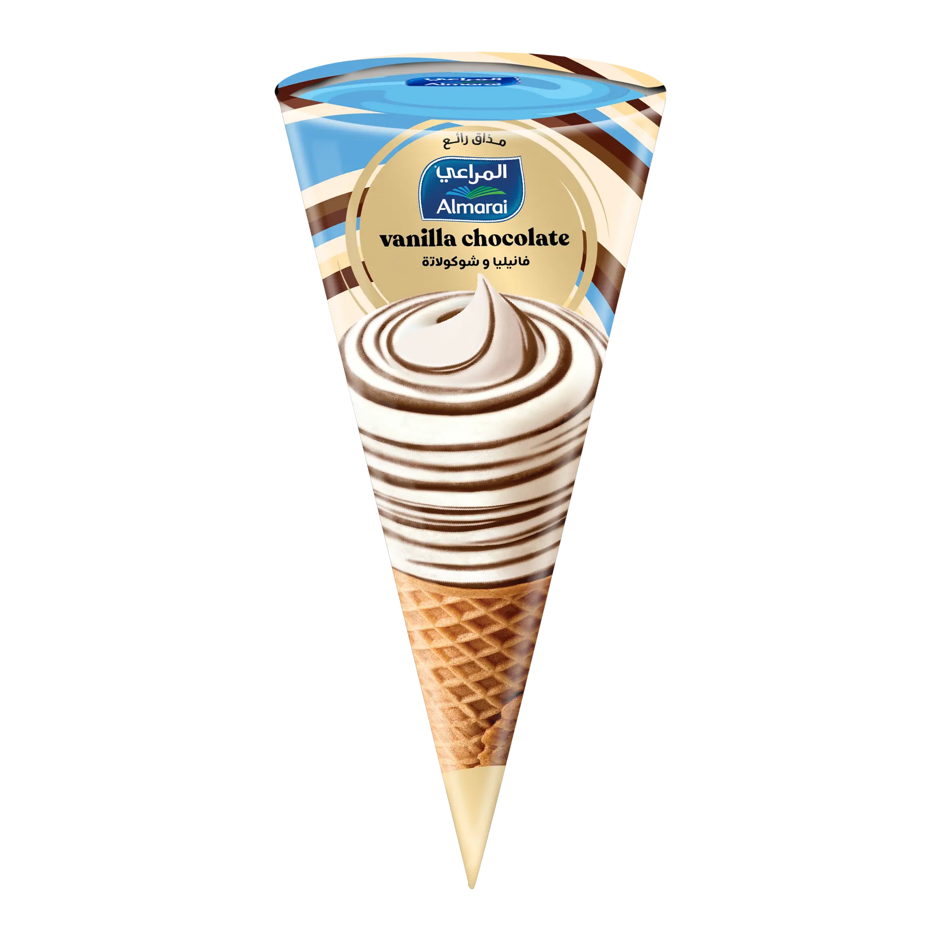 Almarai Ice Cream Cone Vanilla Chocolate 120 ml - view 1