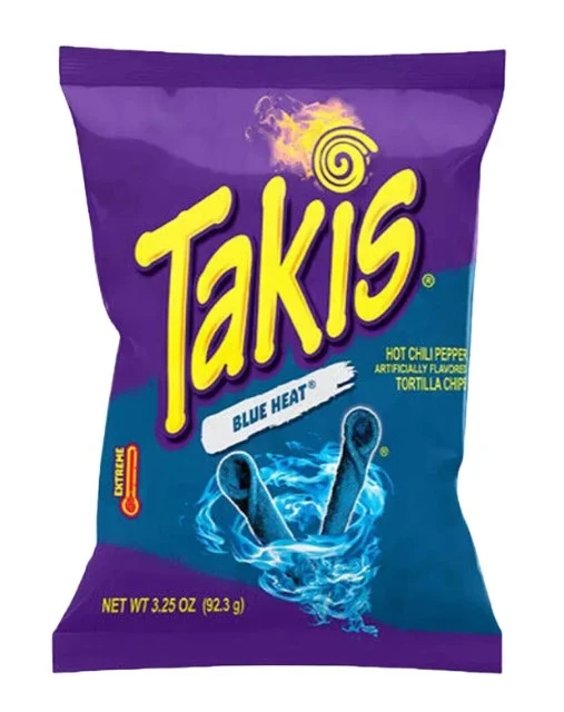 Takis Tortilla Chips Blue Heat Chilli Tortilla 56 Gm