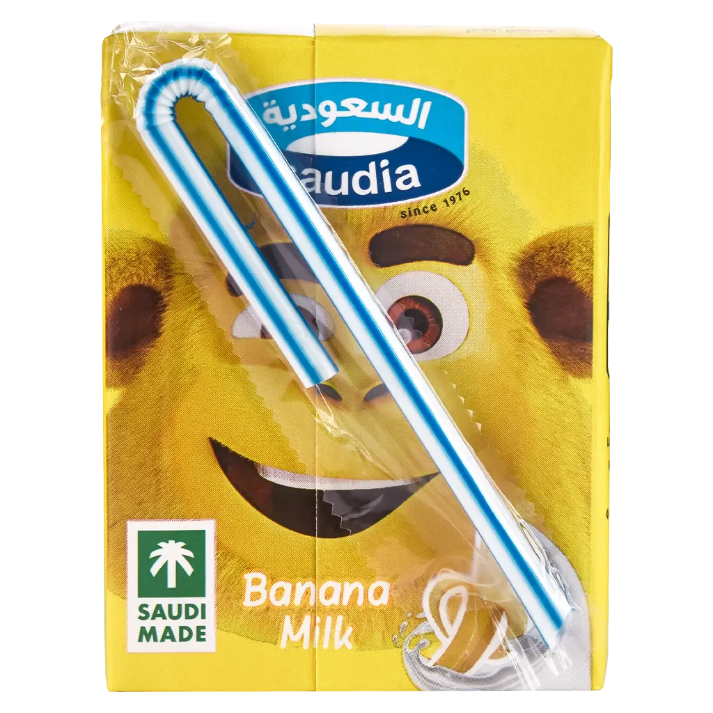 Saudia Banana Flavored Milk 200 ml - view 3