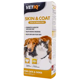 Vet Iq  Skin and Coat Liquid for Cats and Dogs 250ml