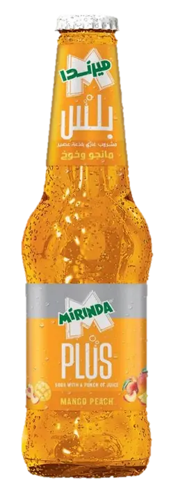 Mirinda Plus Carbonated Drink  Mango and Peach flavour 300 ml