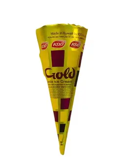 KDD Gold Ice Cream Cone Vanilla 100 Ml