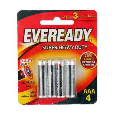Eveready 1212 BP4 AAA Battery Super Heavy Duty 4 Pcs - view 1