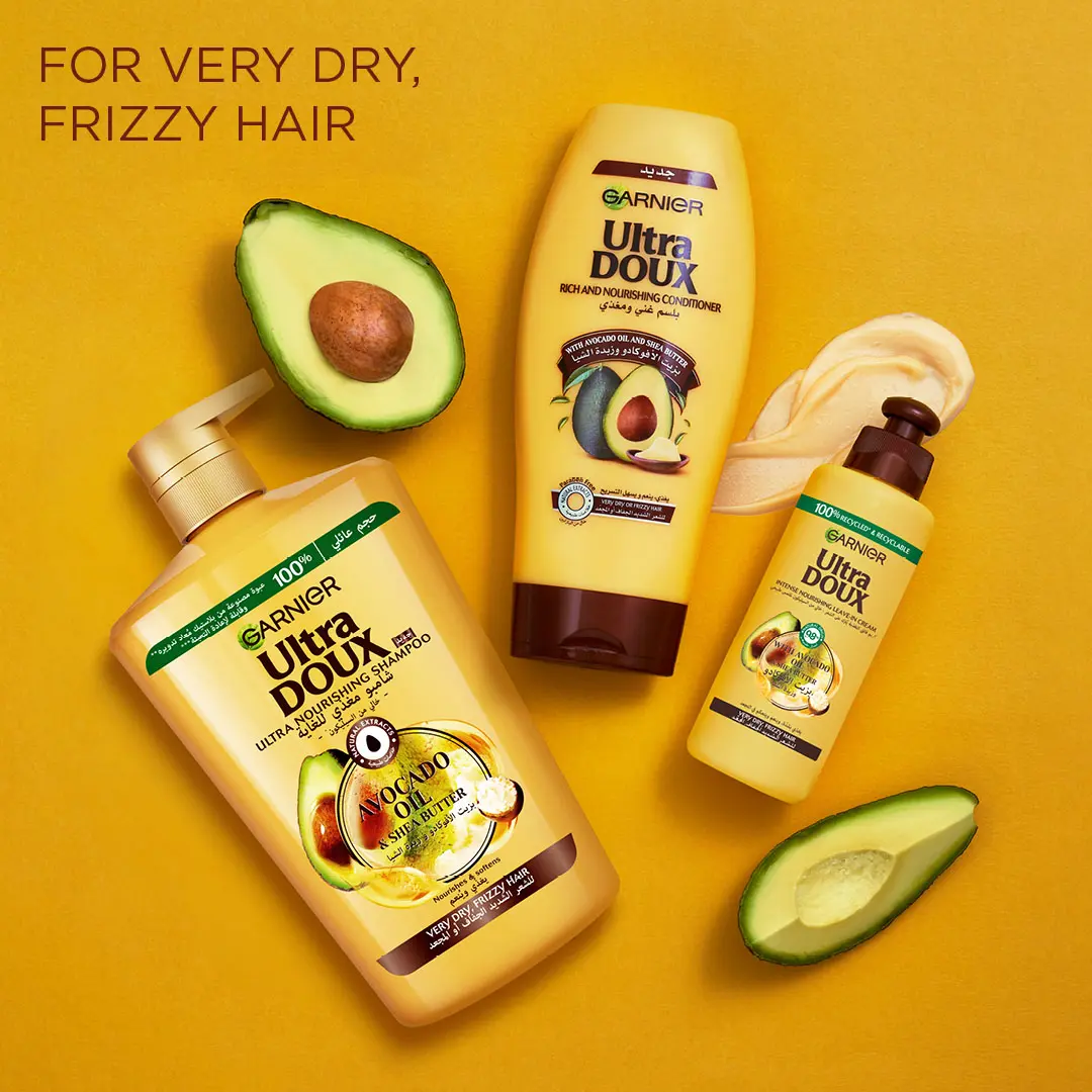Garnier Ultra Doux Avocado Oil & Shea Butter Nourishing Shampoo 1000 ml - view 6