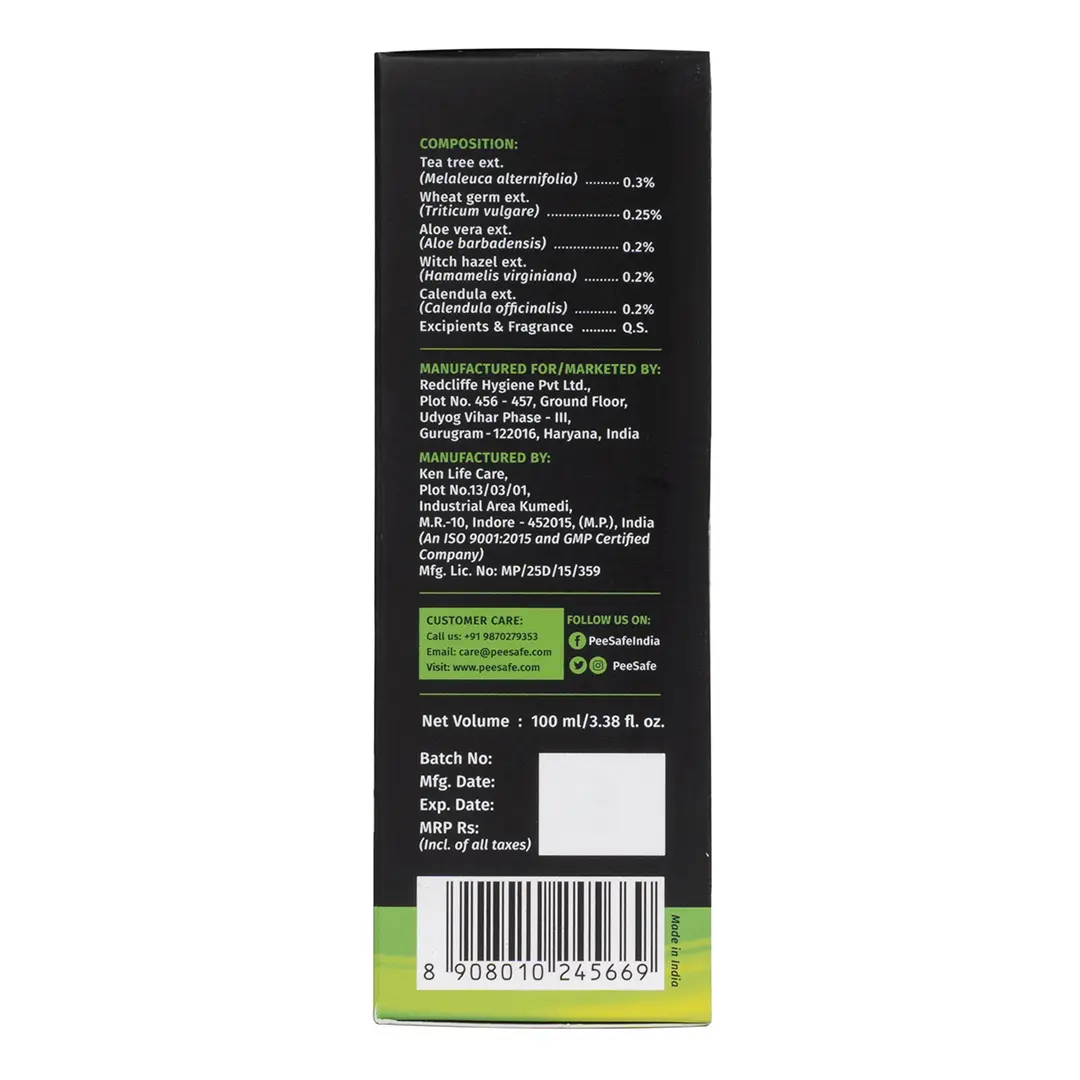 PeeSafe Natural Daily Intimate Wash for Men with Ayurveda Extracts Tea Tree essential oil 100ml - view 2