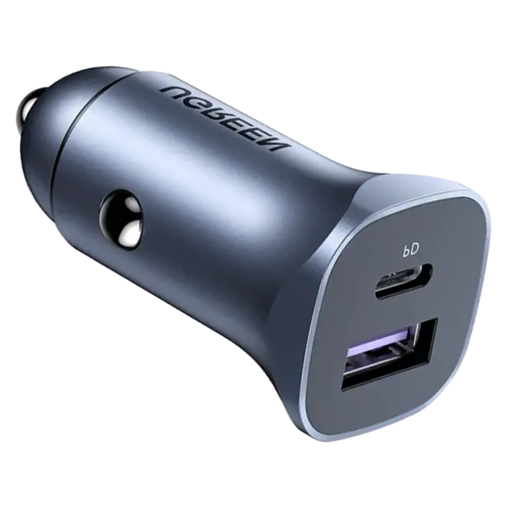 Ugreen Car Charger Two Ports Usb Port And Pd Port 20W |Gy - view 1
