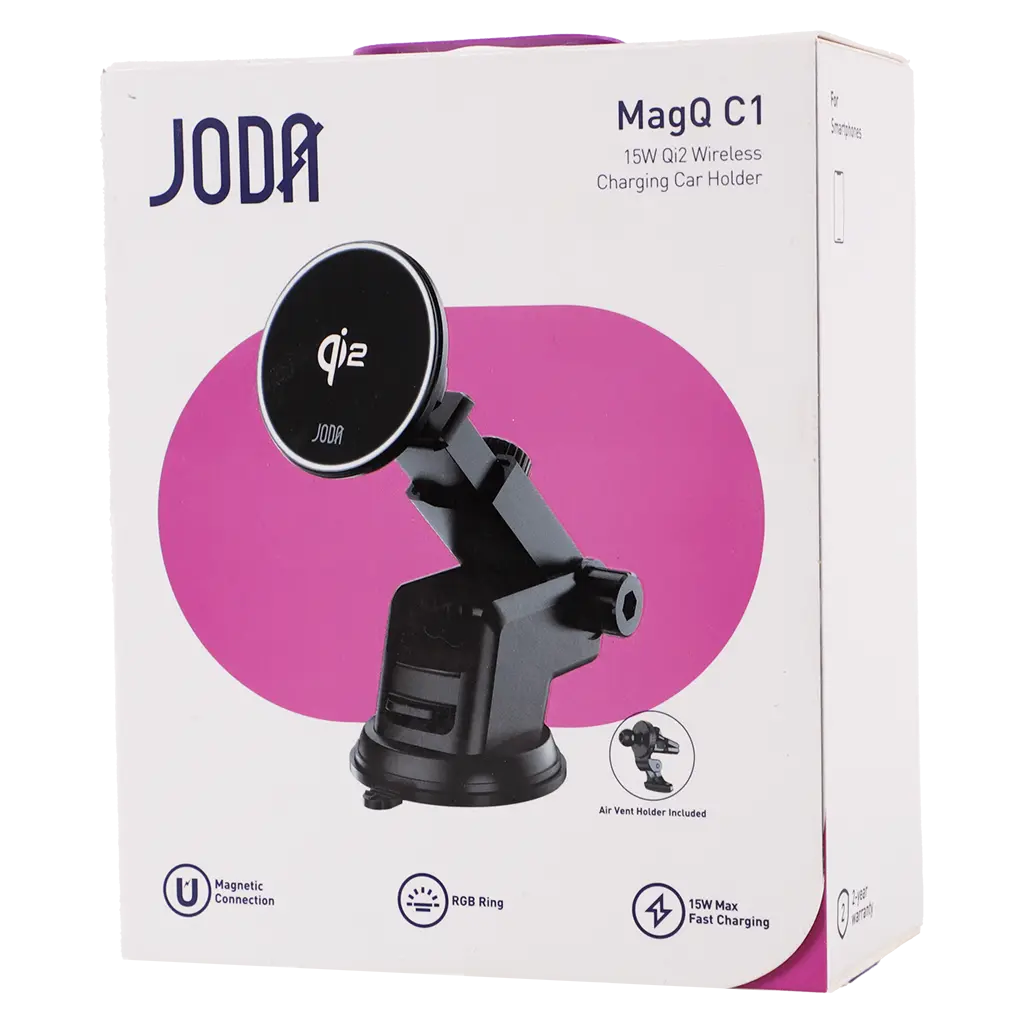 Joda MagQ C1 Wireless Charging Car Holder Black Color 15W - view 2