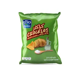 Nadec Crackles Potato Chips Salt & Vinegar Flavour 21 Gm