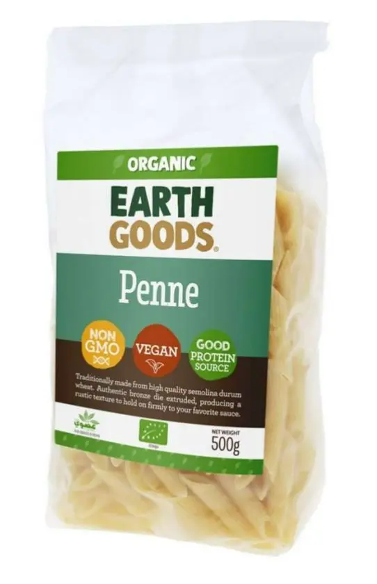 Earth Goods Organic Pasta Penne 500 Gm - view 1