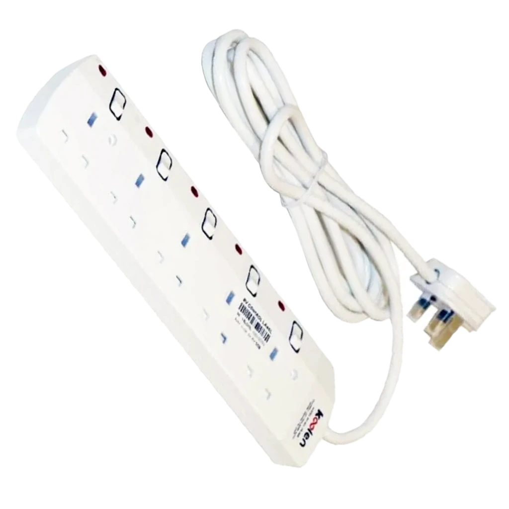 Koolen Electrical Extension with 5 Sockets 3 m