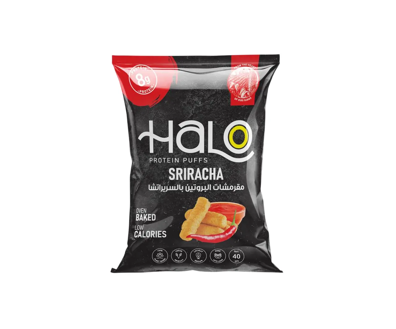 Halo Protein Puffs Sriracha 40 gm - view 1