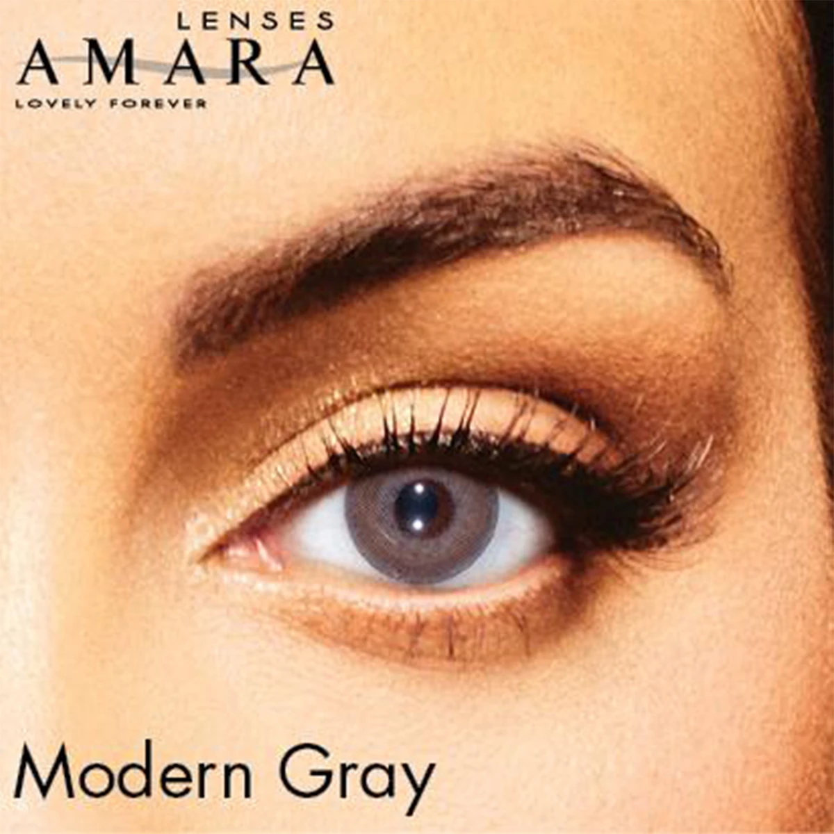 Amara Plano Contact Lenses Monthly Modern Gray