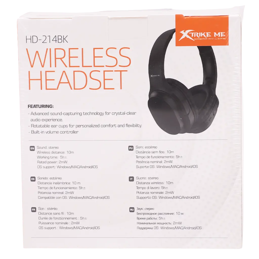 Xtrike Me  Bluetooth Headset Black - view 4