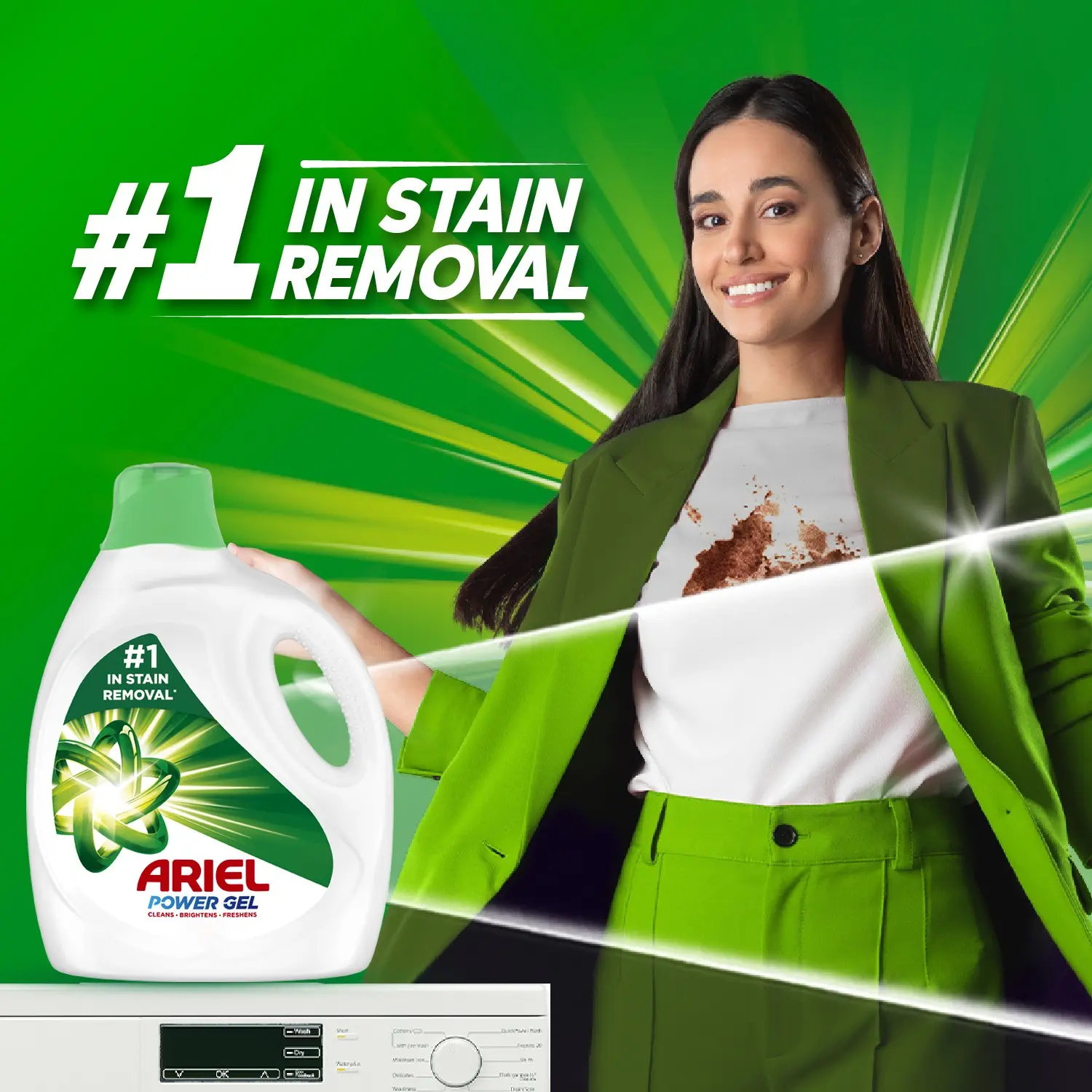 Ariel Power Gel Laundry Detergent Regular 4 Ltr - view 3