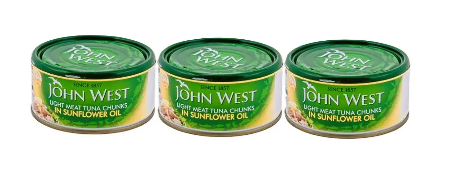 John West Light Meat Tuna Chunks In Sunflower Oil 170GmX3 - view 1