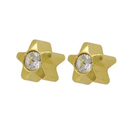 Studex Gold Plated Regular Starlite Aprcrystal Card- Earrings For Sensitive Ears