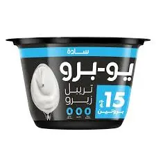 زبادي تريبل زيرو يوبرو سادة 150 جم