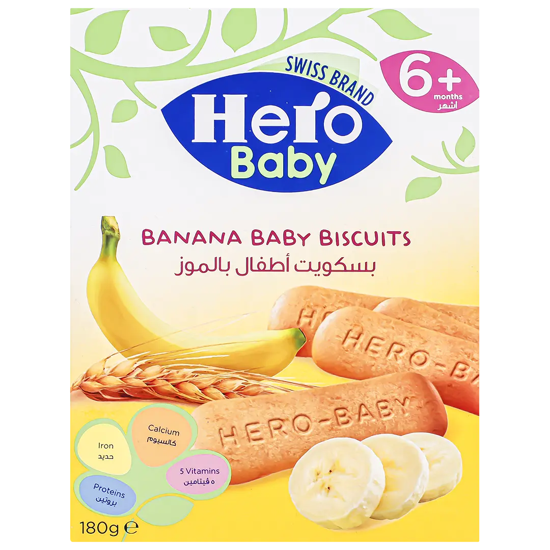Hero Baby TeethinGm Biscuits Banana 180Gm - view 2