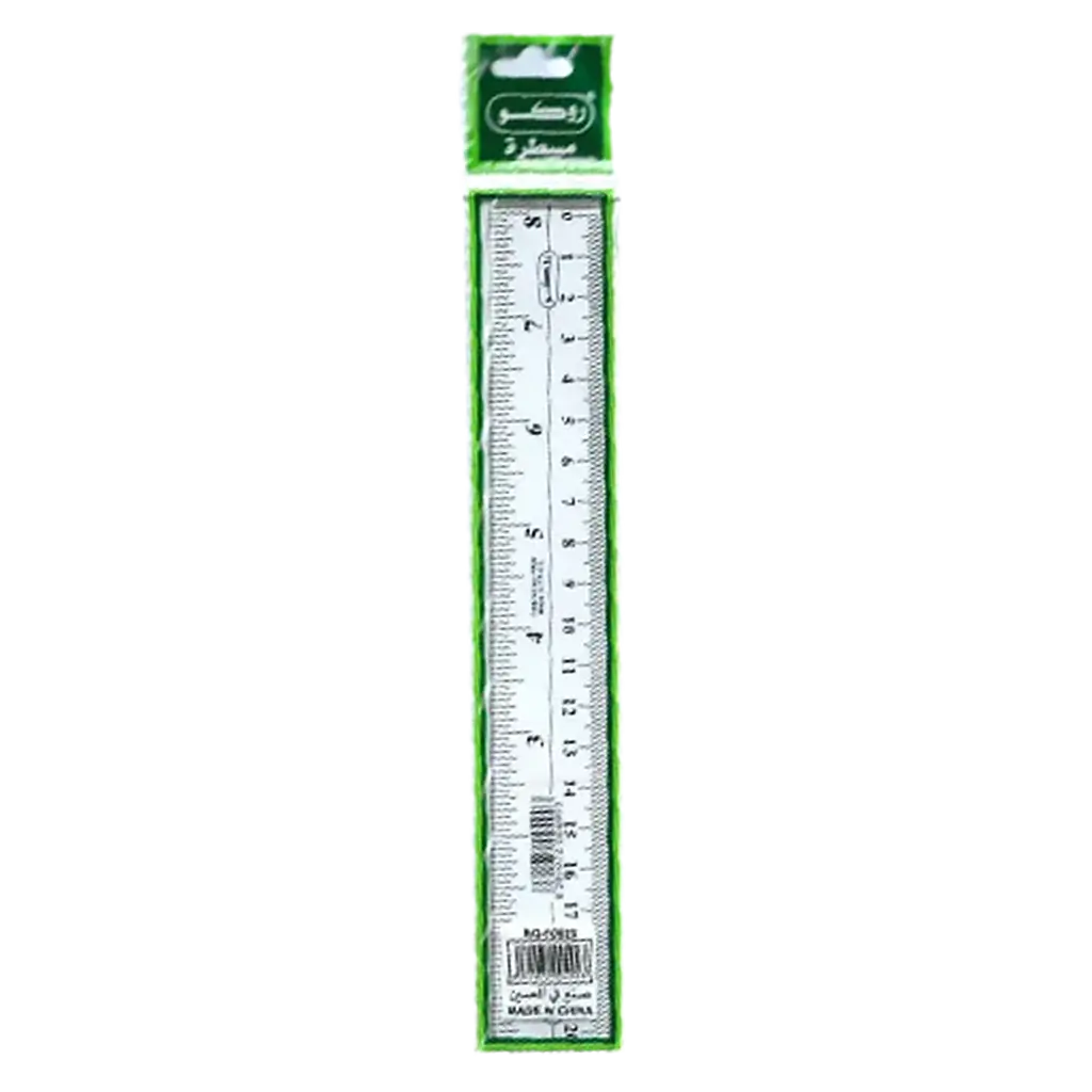 Roco Ruler Beveled Edge 8" 20 cm Plastic - view 1