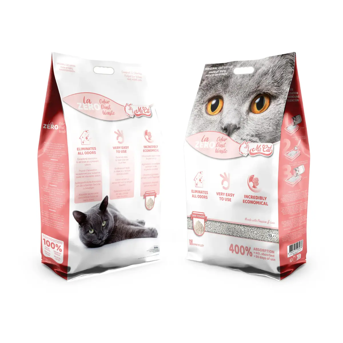 Mr Cat Litter Baby Powder Scent  8 kg - view 1