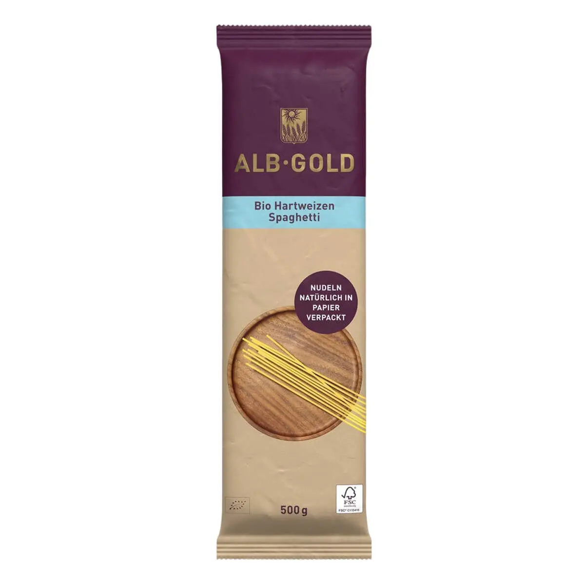 Alb Gold Organic Pasta Spaghetti Whole Grain 500 gm - view 1