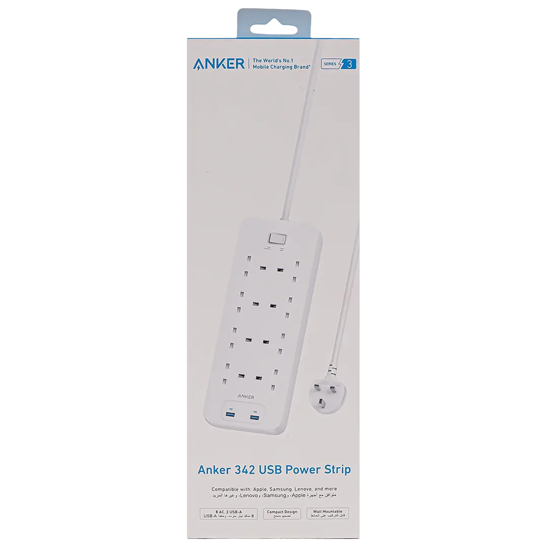 Anker 340 USB Power Strip Power Extension White Color - view 3